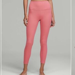Lululemon Align High-Rise Pant 25" size 4
Pink Blossom
